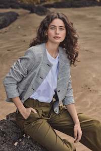 Archive Sale: The Gabrielle Jacket in Black/White Boucle