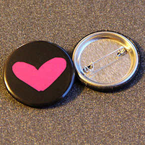 Products: Button Badge Shockingpink