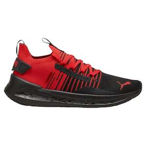 Men Sneakers: .PUMA SOFTRIDE Symmetry Fuzion Running Shoes Unisex - RED/BLACK - (310127 03) - MBR - R1L4