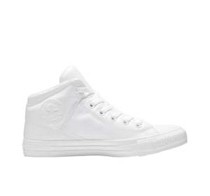 Men Casual: .Converse Chuck Taylor All Star White Mono High Cut High Street Mid  - (A10448) - OSM - R1L8