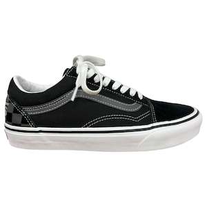 Men Casual: .Vans Old Skool LOGO CHECK  Black/White - (VN005UFCJI) - UFC - R1L6