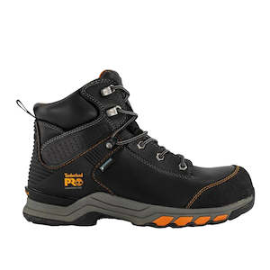 Men Boots Shoes: TIMBERLAND MEN'S PRO HYPERCHARGE 6-INCH COMPOSITE TOE WATERPROOF WORK BOOT (STL) - BLACK/ORANGE (A21DP.001) - R2L145