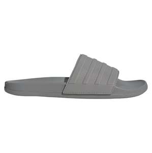 Women Slides Jandals: .ADIDAS ADILETTE COMFORT SLIDES - Charcoal Solid Grey - (ID3404) - F