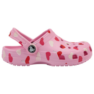 Youth: - Classic Crocs Valentines Day Hearts Flamingo KIDS (209754-6S0) - F - C18