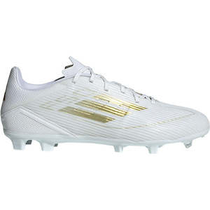 Sports: .Adidas Mens F50 League FG/MG FOOTBALL BOOTS - WHITE/GOLD - (IE0604) - G50 - R2L17