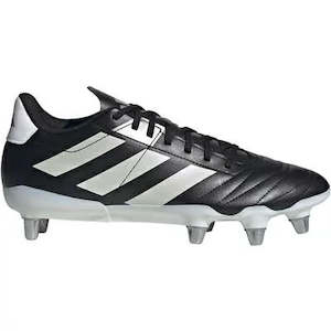 .ADIDAS MENS KAKARI SOFT GROUND RUGBY BOOTS - BLACK/WHITE - (IE3204) - KKA - R2L17