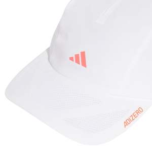 Accessories: .ADIDAS RUNNING XADI ZERO LIGHTWEIGHT CLIMACOOL CAP - White/Lucid Red - (JD1161) - F