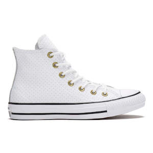 Women Casual: .Converse Womens Leather Chuck Taylor All Star Hi - WHITE/WHITE - (151249C) - DP - R1L5