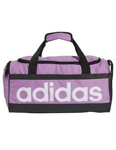 Duffel Gym Bags: .Adidas Liner Duffel Bag Medium - PURPLE/WHITE - (IZ1898) - C17