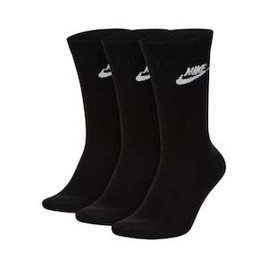 Socks: Nike SW Everyday Essential Crew Socks 3pk - (SK0109 010 / DX5025 010) - F
