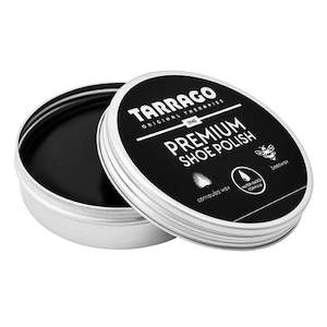 Shoe Care: - Tarrago Premium Black Shoe Polish 50ml Carnauba Beeswax - (46PREMSP) - F