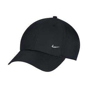 Nike: - Nike Dri-FIT Club Unstructured Unisex Metal Swoosh Black/Silver Cap - (FB5372-010) - F