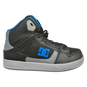 .DC YOUTH REBOUND SE SHOES - BLACK/GREY/BLUE - (ADBS100204) - GB - R1L8