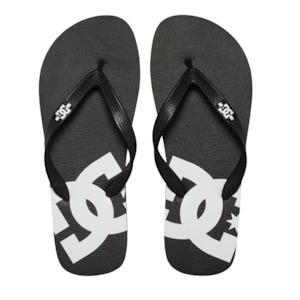 Dc: DC Spray Jandals Black/White - (303272-BLW)