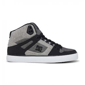 Dc: #DC Pure Hi Top WC  Black/Heather Grey- (ADYS400043 BHE) - S4 - R2L11