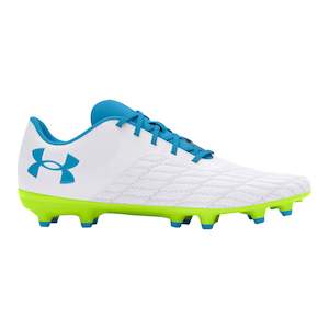 Sale: - Under Armour Unisex Magnetico Select 3.0 FG - WHITE / HIGH-VIS YELLOW / CAPRI - (3027039 102) - FG3 - R2L17