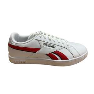 Reebok: .Reebok Mens Court Retro Red/Black Shoes (RBK112778) - RCR - R1L5