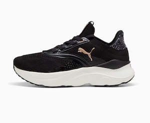 .PUMA Softride Mayve Leopard II Women's Running Shoes - BLACK/GOLD/WHITE -(&hellip;