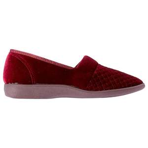 .Grosby Womens MARCY 2 Wine Slippers - WINE - (130626) - MRC - F