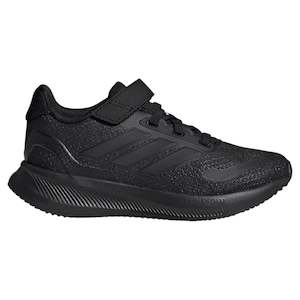 .ADIDAS KIDS RUNFALCON 5 SHOES - BLACK/BLACK - (IE8573) - EL5 - R2L12