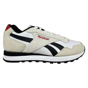 Men Sneakers: .Reebok Mens Glide - WHITE/VECTOR RED/BLACK - (100230822) - BBX - R1L5