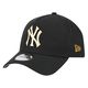 .New Era 940 A-Frame NY Yankees Antique Metal Badge Snapback - BLACK - (60747618) - F