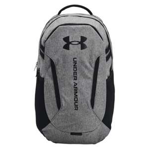 .Under Armour Hustle 6.0 BackPack - Castlerock Full Heather/Black - (1384672-026) - C25