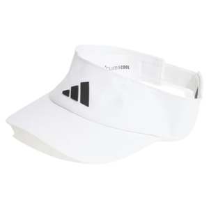 Hats Caps: .ADIDAS WHITE CLIMACOOL VISOR- WHITE/BLACK - (JN6085) - F
