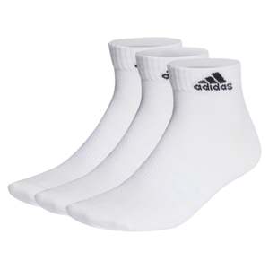 Socks: .ADIDAS THIN AND LIGHT ANKLE SOCKS 3pk - WHITE - (HT3468) - F