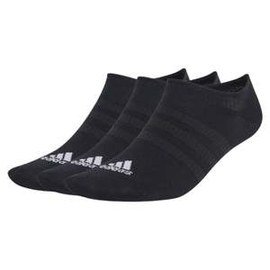 .ADIDAS THIN AND LIGHT NO-SHOW SOCKS 3pk - BLACK - (IC1327) - F