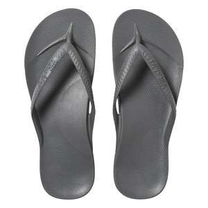 .Archies Unisex Classic Arch Support Charcoal Jandals - COL - F