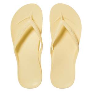 .Archies Unisex Classic Arch Support Lemon Jandals - LMN - F