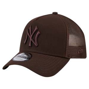 .NEW ERA 940 A-Frame New York Yankees Trucker Hat - BROWN - (60766809) - F