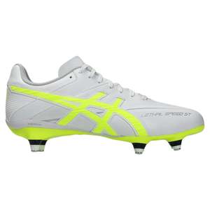 .Asics Mens Lethal Speed ST 3 - WHITE/SAFETY YELLOW - (1111A270-100) - SS3 - R2L17