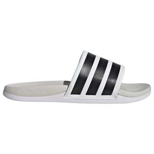 .ADIDAS ADILETTE COMFORT 2.0 SLIDES MENS - WHITE/BLACK - WWT - (HQ2466) - R2L11
