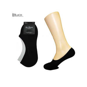 .Aussie Sox No Show Anklet Black Socks - 2-8 - F