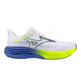 MIZUNO Wave Rider 29 (D) White/Estate Blue/Lightning Yellow