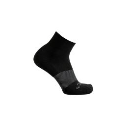 Merino Wool Quarter Crew Black