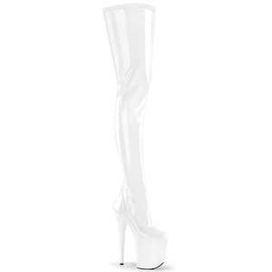 FLAMINGO-4000 White Stretch Patent/White