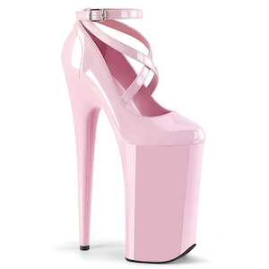 Pole Dance Pumps: BEYOND-087 Baby Pink Patent/Baby Pink