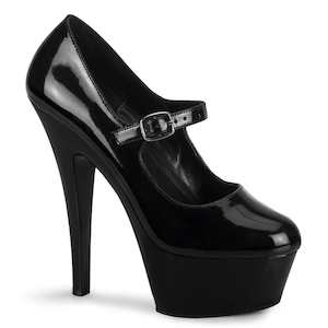 Pole Dance Pumps: KISS-280 Black Patent/Black