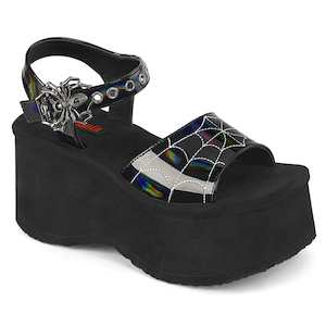 Alternative Sandals And Flip Flops: FUNN-10 Black Hologram Patent