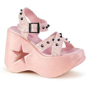 Alternative Sandals And Flip Flops: DYNAMITE-02 Baby Pink Glitter