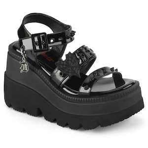 Alternative Sandals And Flip Flops: SHAKER-13 Black Patent
