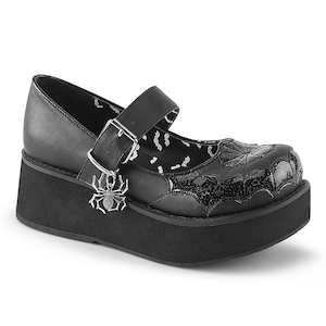 SPRITE-05 Black Vegan Leather-Black Patent