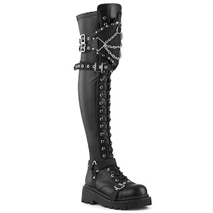 RENEGADE-320 Black Stretch Vegan Leather