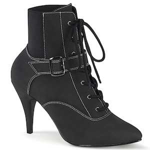 DREAM-1022 Black Faux Nubuck Leather