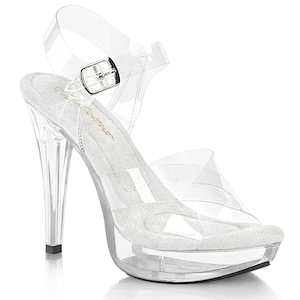 Wide Fit Shoes And Wide Calf Boots: COCKTAIL-507 Clear/Clear