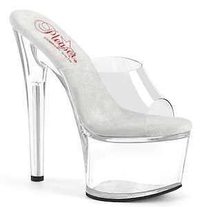 Wide Fit Shoes And Wide Calf Boots: PASSION-701 Clear/Clear