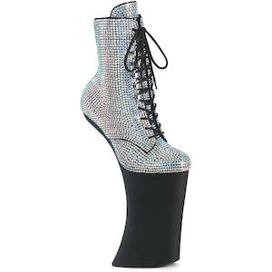 15 Off 250: FORBIDDEN-1020RS Silver AB RS/Black Matte Platform Shoes